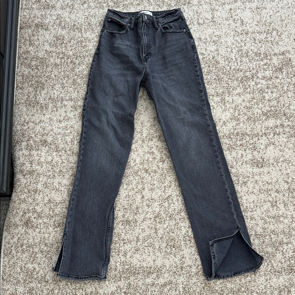 Abercrombie & Fitch Charcoal Ultra High Rise Jeans